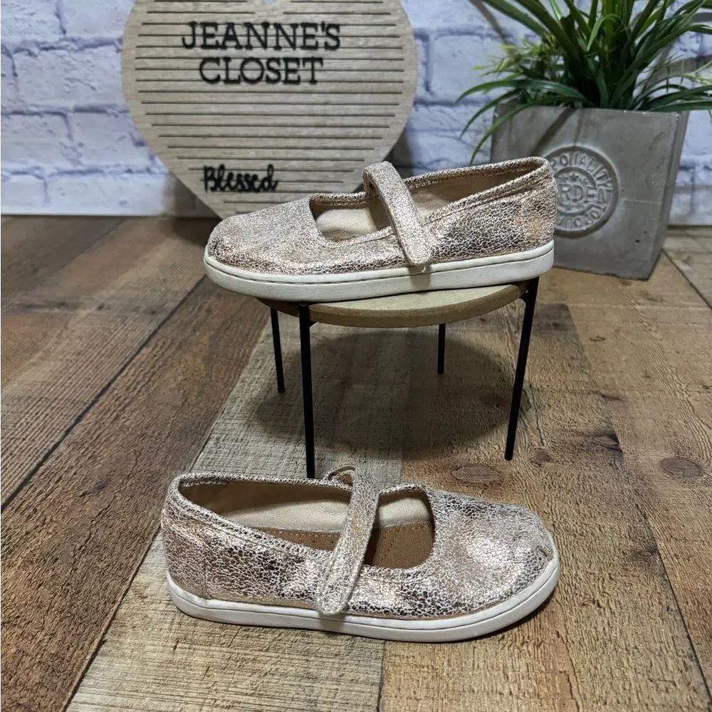 TOMS PINK CRACKLE MARY JANE